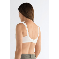 Elegancki miękki biustonosz bez fiszbin biały Amoena Isadora SB 0947