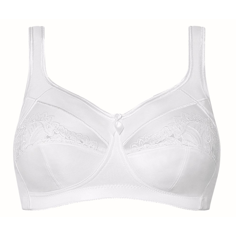 Elegancki miękki biustonosz bez fiszbin biały Amoena Isadora SB 0947