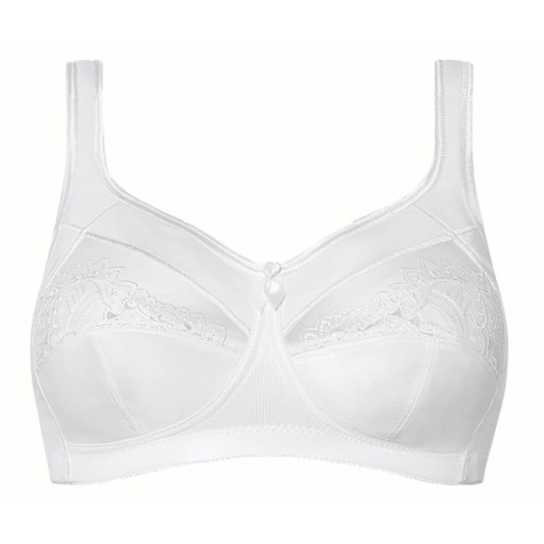 Elegancki miękki biustonosz bez fiszbin biały Amoena Isadora SB 0947