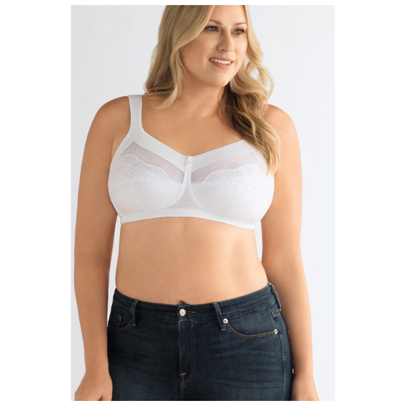 Elegancki miękki biustonosz bez fiszbin biały Amoena Isadora SB 0947