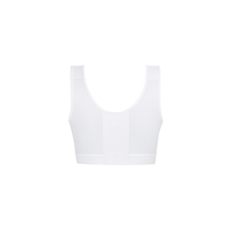 Biustonosz pooperacyjny kompresujący biały Amoena Sarah 0778