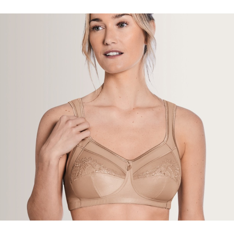 Biustonosz bez fiszbin do protez piersi miękki sand Isadora SB 0948