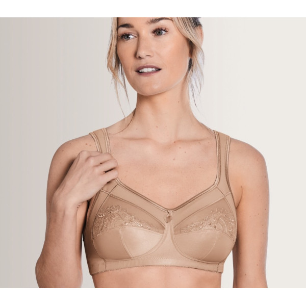 Biustonosz bez fiszbin do protez piersi miękki sand Isadora SB 0948