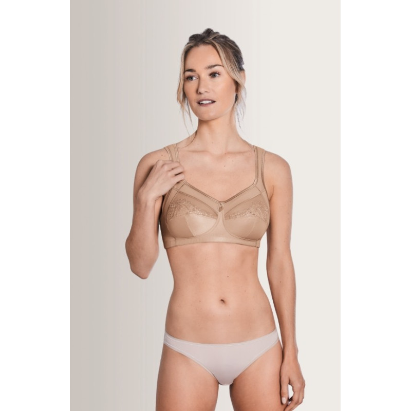 Biustonosz bez fiszbin do protez piersi miękki sand Isadora SB 0948