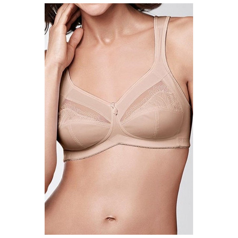 Biustonosz bez fiszbin do protez piersi miękki sand Isadora SB 0948