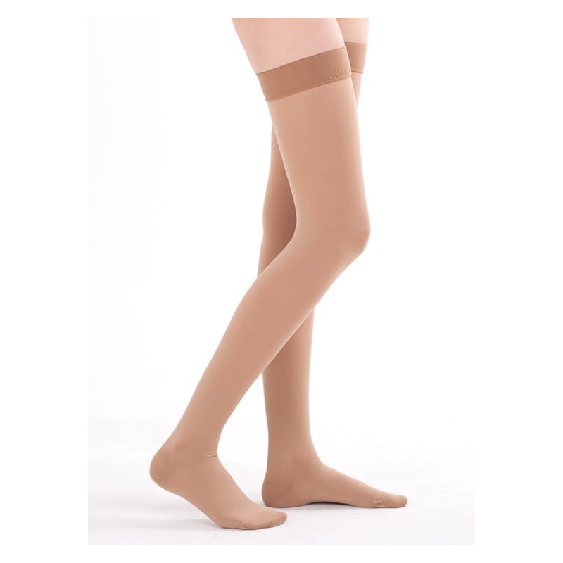 Pończochy Przeciwżylakowe Veera Forte CCL2 Czarne Zamknięte palce II Klasa Ucisku