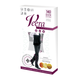 Skarpety przeciwżylakowe Veera 140 den męskie szare