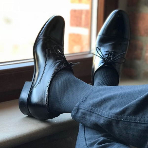 Skarpety przeciwżylakowe Veera 140 den męskie szare