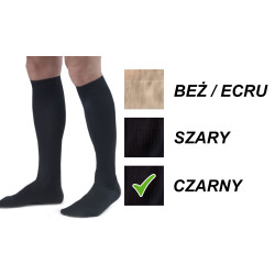 Skarpety przeciwżylakowe Veera MEN 140 den męskie czarne