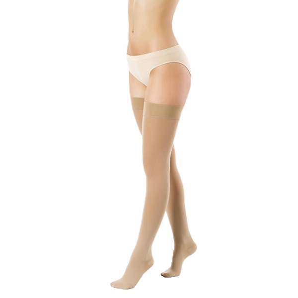 Pończochy Przeciwżylakowe Pani Teresa 1 klasa kompresji Zamknięte Długie PT 0406 Beż - Pończochy medyczne uciskowe