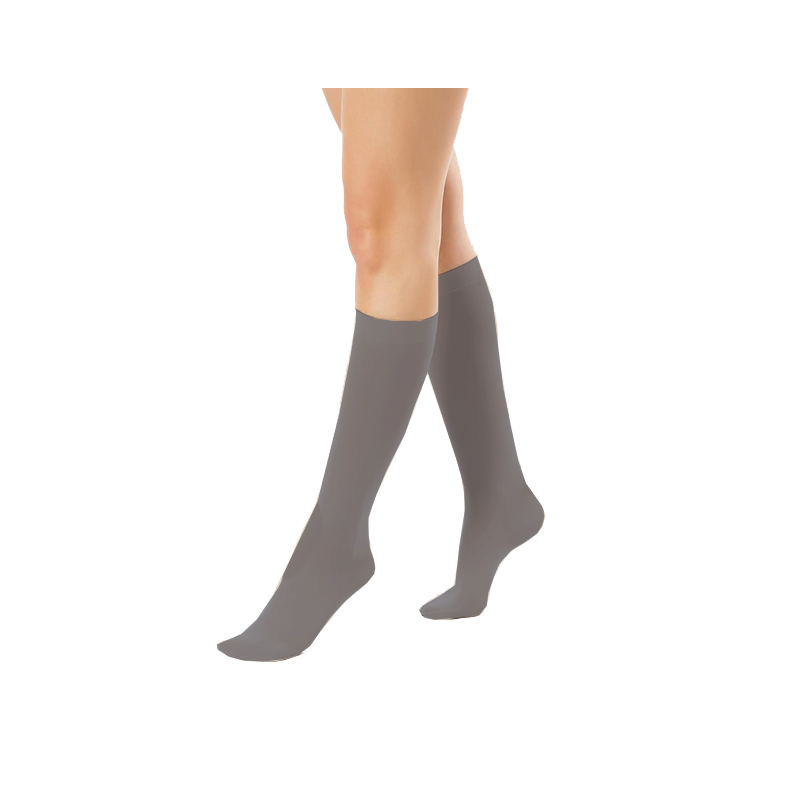 Podkolanówki Przeciwżylakowe Pani Teresa 1 klasa kompresji Zamknięte Krótkie PT 0408 Grafitowe -Podkolanówki medyczne uciskowe