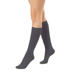 Podkolanówki Przeciwżylakowe Pani Teresa 2 klasa kompresji Zamknięte Długie PT 0405 Grafitowe - Podkolanówki medyczne uciskowe