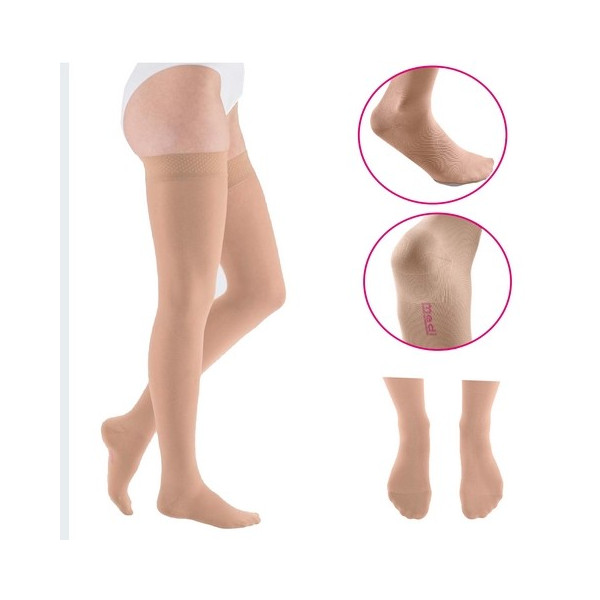 Pończochy Przeciwżylakowe Uciskowe MEDIVEN AG Elegance 1 klasa kompresji Zamknięte Normal MEDI Carmel