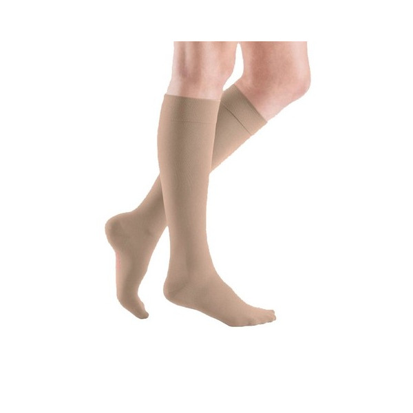 Podkolanówki Przeciwżylakowe MEDIVEN Elegance 2 klasa kompresji Zamknięte Normal MEDI Carmel
