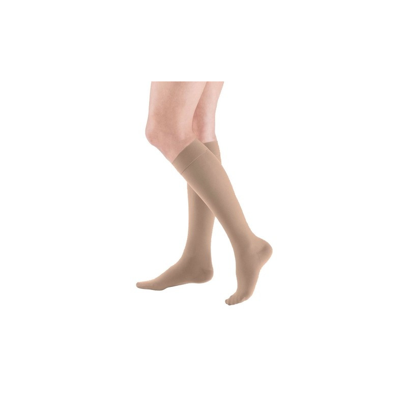Podkolanówki Przeciwżylakowe MEDIVEN Elegance 2 klasa kompresji Zamknięte Normal MEDI Carmel