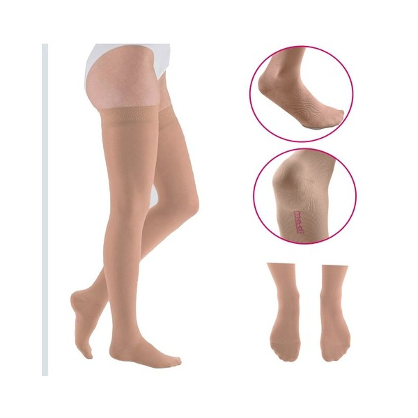 Pończochy Przeciwżylakowe Uciskowe MEDIVEN AG Elegance 2 klasa kompresji Zamknięte Krótkie MEDI Carmel