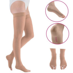 Pończochy Przeciwżylakowe Uciskowe MEDIVEN AG Elegance 2 klasa kompresji Otwarte Krótkie MEDI Carmel