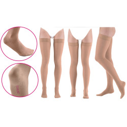 Pończochy Przeciwżylakowe Uciskowe MEDIVEN AG Elegance 2 klasa kompresji Zamknięte Krótkie MEDI Carmel