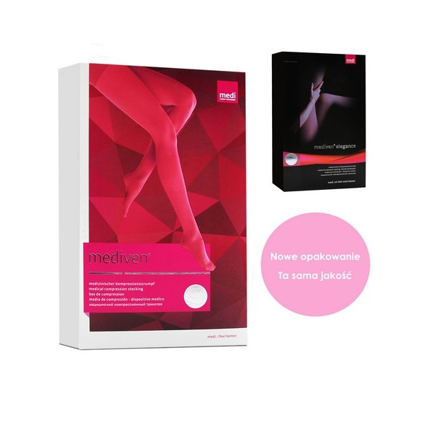 Pończochy Przeciwżylakowe Uciskowe MEDIVEN AG Elegance 2 klasa kompresji Zamknięte Krótkie MEDI Carmel