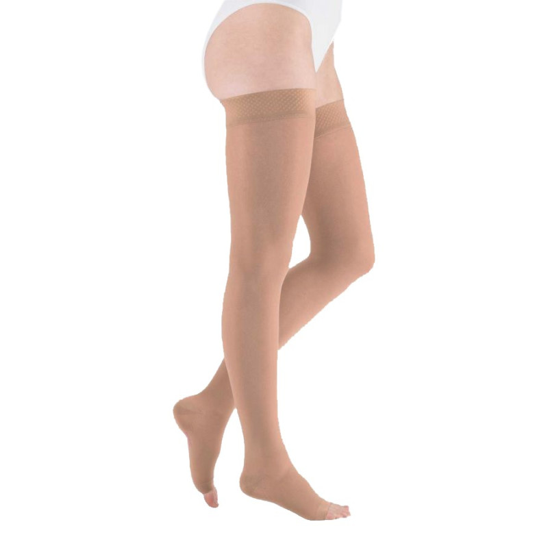Pończochy Przeciwżylakowe Uciskowe MEDIVEN AG Elegance 2 klasa kompresji Otwarte Krótkie MEDI Kaszmir