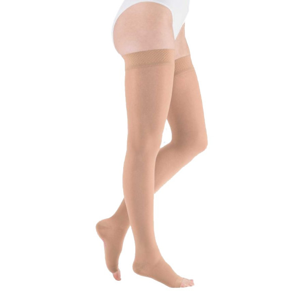 Pończochy Przeciwżylakowe Uciskowe MEDIVEN AG Elegance 1 klasa kompresji Otwarte Krótkie MEDI Kaszmir