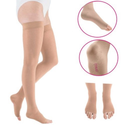 Pończochy Przeciwżylakowe Uciskowe MEDIVEN AG Elegance 1 klasa kompresji Otwarte Normal MEDI Kaszmir