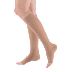 Podkolanówki Przeciwżylakowe MEDIVEN Elegance 2 klasa kompresji Otwarte Krótkie MEDI Kaszmir