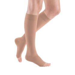 Podkolanówki Przeciwżylakowe MEDIVEN Elegance 2 klasa kompresji Otwarte Normal MEDI Kaszmir