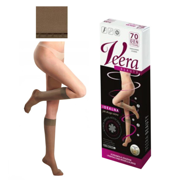 Podkolanówki Przeciwżylakowe VEERA BEUATY 70 DEN Przeciw Żylakom