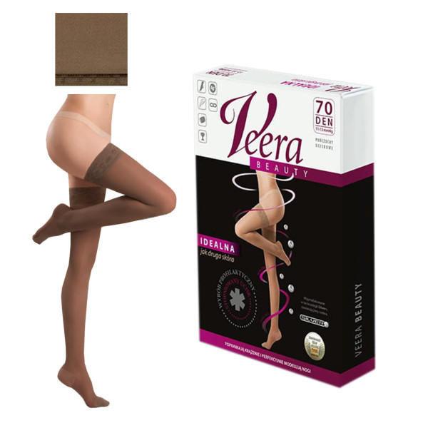 Pończochy Przeciwżylakowe VEERA BEAUTY 70 DEN Ucisk Profilaktyczny