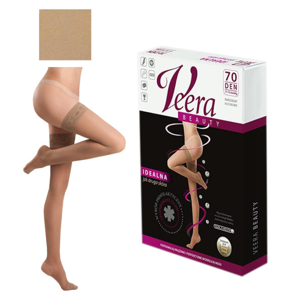 Pończochy Przeciw Żylakom VEERA BEAUTY 70 DEN SOLEI Uciskowe