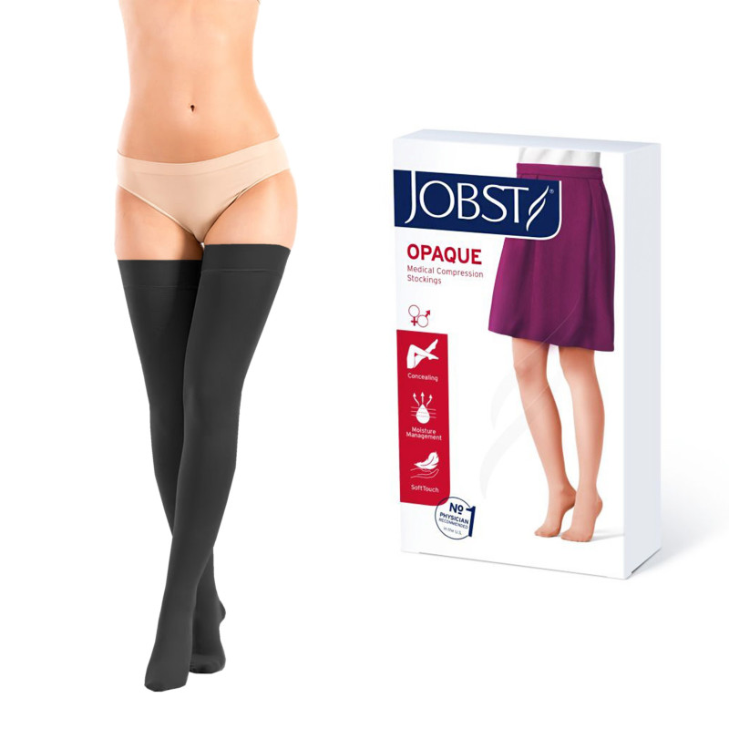 Pończochy Uciskowe Jobst Klasa Ucisku I Przeciw Żylakom Czarne