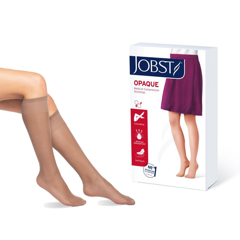 Podkolanówki Przeciwżylakowe Jobst Opaque Klasa Ucisku II Naturalny