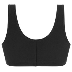 Biustonosz wypoczynkowy miękki z bawełny czarny Amoena Frances SB 2128