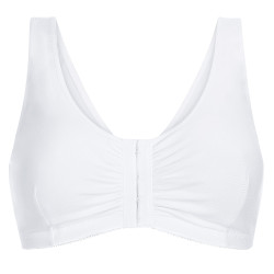 Miękki biustonosz wypoczynkowy bawełniany biały Amoena Frances SB 2128