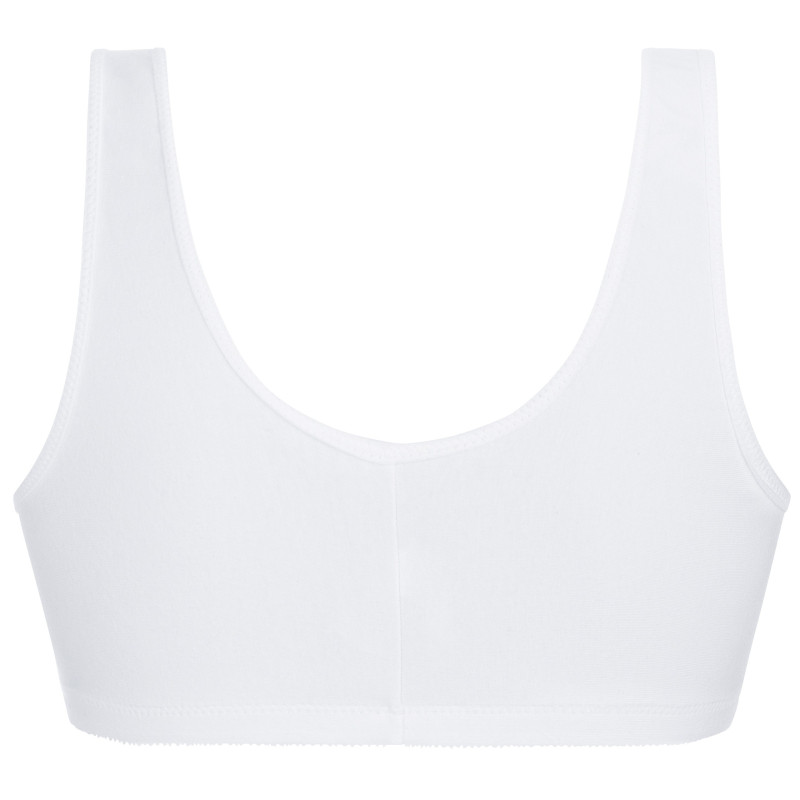 Miękki biustonosz wypoczynkowy bawełniany biały Amoena Frances SB 2128