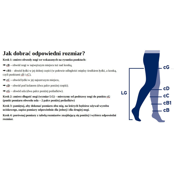 Pończochy Kompresyjne Jobst Opaque CCL 2 Uciskowe Naturalny