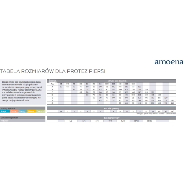 Proteza piersi Amoena Natura Light 3a
