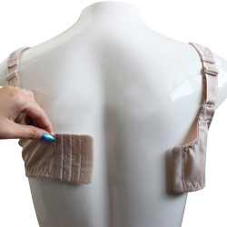 Biustonosz dla amazonek z kieszonkami do protez beżowy Thuasne Klaudia