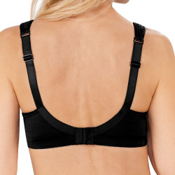 Biustonosz bez fiszbin z kieszonkami czarny Amoena Isadora SB 44114