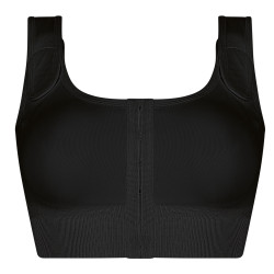 Biustonosz kompresyjny dla amazonek czarny Amoena Sina 45008