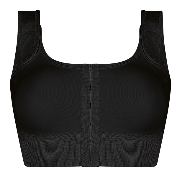 Biustonosz kompresyjny dla amazonek czarny Amoena Sina 45008