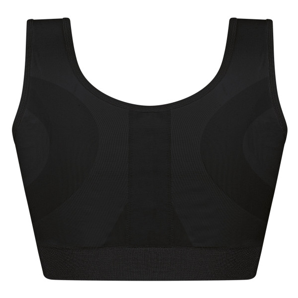 Biustonosz kompresyjny dla amazonek czarny Amoena Sina 45008