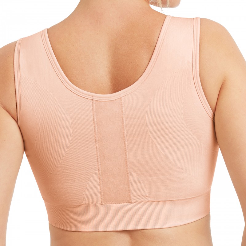 Biustonosz pooperacyjny kompresujący amazonki pudrowy róż Amoena Sina 45006