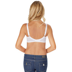 Biustonosz dla amazonek z kieszonkami na protezę biały Amoena Nancy SB 44480