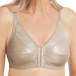 Biustonosz dla amazonki zapinany z przodu beż Amoena Nancy SB 44739