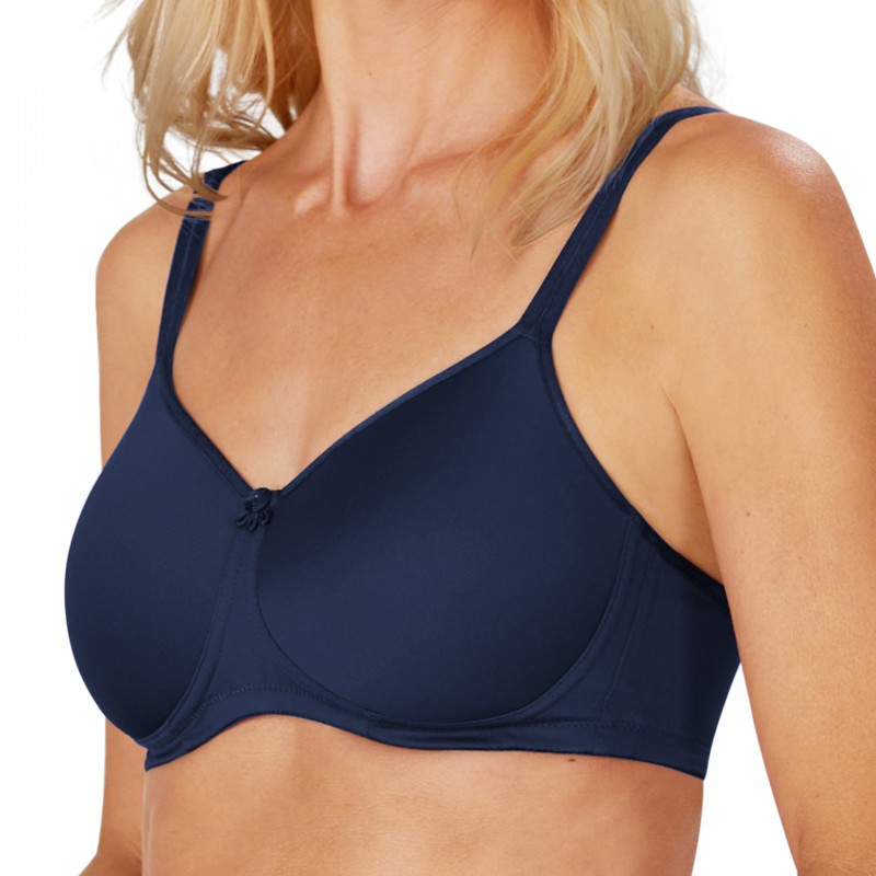 Biustonosz po operacji oszczędzającej piersi granatowy Amoena Mara SBP 44416