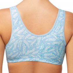 Biustonosz bawełniany wypoczynkowy aqua Amoena Frances SB 2128