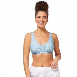 Biustonosz bawełniany wypoczynkowy aqua Amoena Frances SB 2128