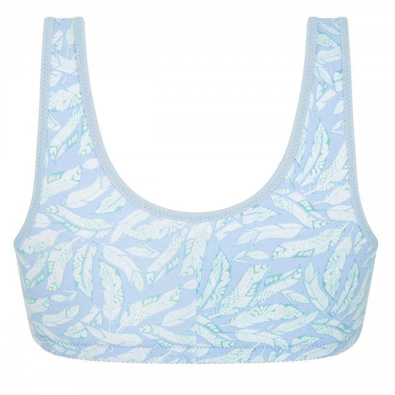 Biustonosz bawełniany wypoczynkowy aqua Amoena Frances SB 2128